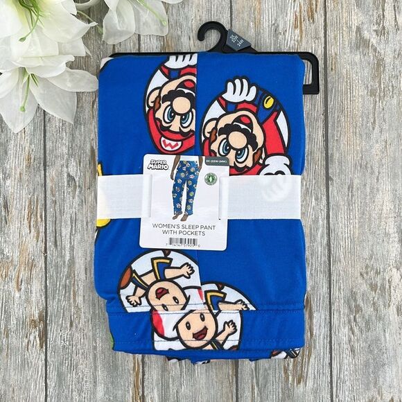 Mario & Friends Print Soft Comfy Lounge Pajama Sleep Pants 2-Pack Size XS - Picture 3 of 13